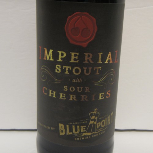 Blue Point Imperial Stout with Sour Cherries 2016, 22oz bottle (retired)