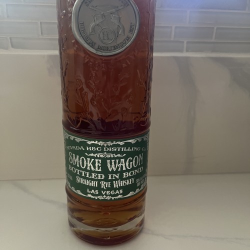 Smoke Wagon bottled in bond rye whiskey