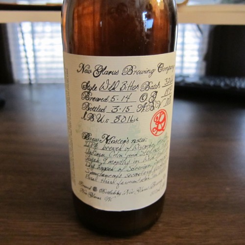 New Glarus Wild Bitter Sour IPA 2015 R&D