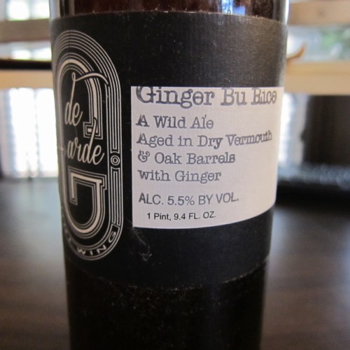 De Garde Ginger Bu Rice Wild Ale deGarde 750