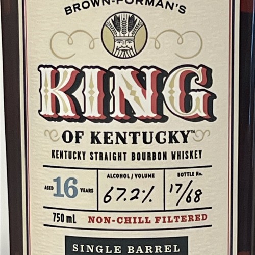 King Of Kentucky(2024) 134.4 Proof