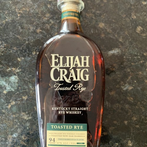 Elijah Craig Toasted Rye Barrel bourbon