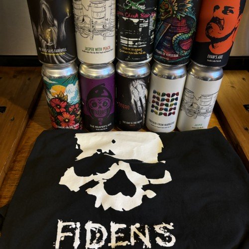 Fidens 10 pack anniversary cans with t shirt