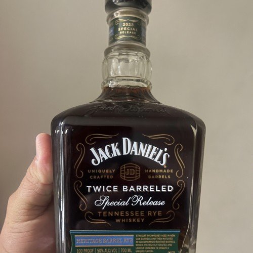 2023 Jack Daniel's Twice Barreled Special Release Heritage Barrel Rye Whiskey Daniels