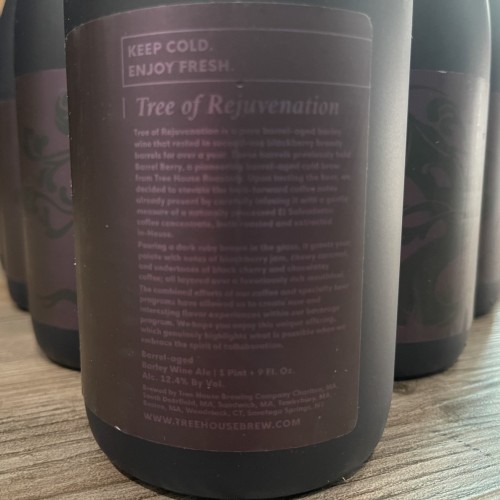 Tree of Rejuvenation 750ml Blackberry Brandy Barrel-Aged Barley Wine Tree House Brewing