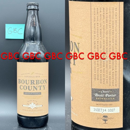 Goose Island Bourbon County Brand Stout Vanilla Rye 2014