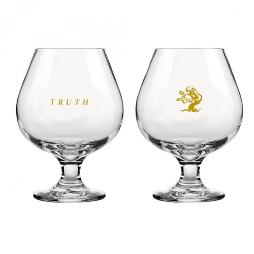 Tree House Truth - Gold Tulip Glass ~ New