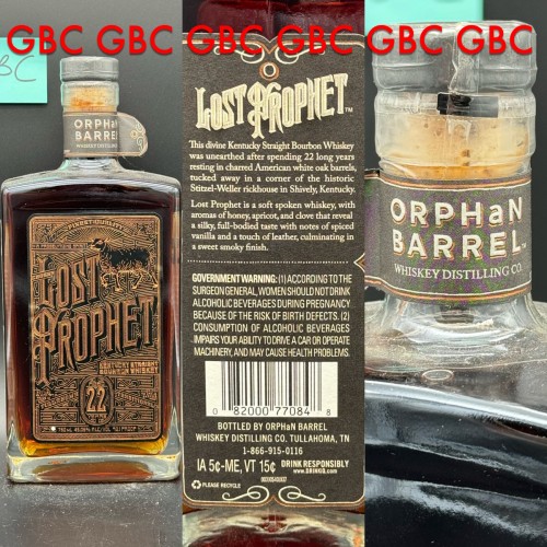 Orphan Barrel Lost Prophet 22 Year Old Kentucky Straight Bourbon 750ml 2014