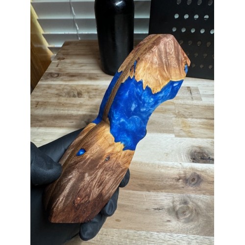 Solid Burl & Resin River table looking - Beer Bottle Opener - Hand Made in Minnesota