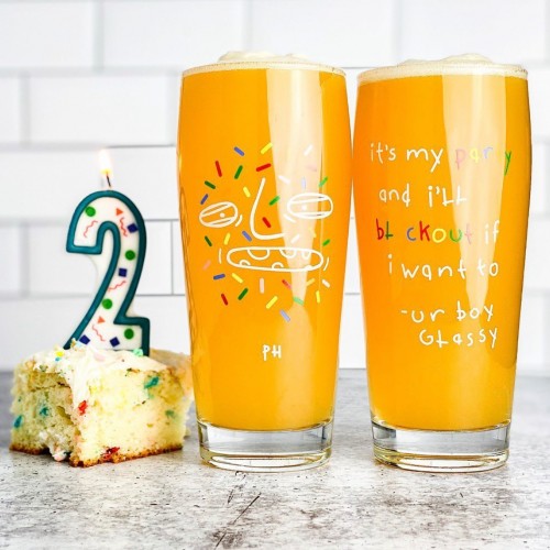 Permanent Hangover Birthday Glassy - free shipping + insurance - PRICE DROP