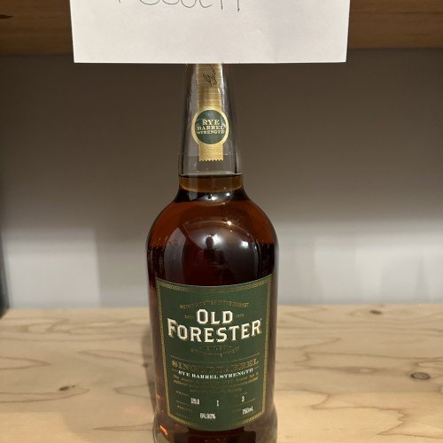 Old Forester Single Barrel Barrel Strength Rye