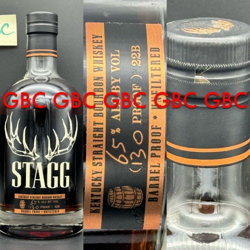 Stagg Kentucky Straight Bourbon Whiskey Batch 22B 130 Proof 750ml 2022