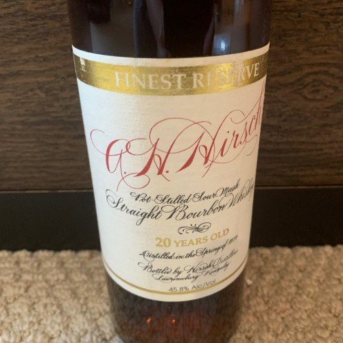 AH Hirsch 20 year red wax (distilled in spring of 1974)