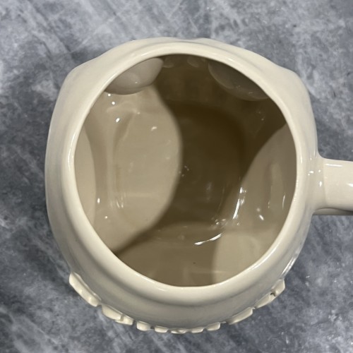 Monkish Ceramic Skull Coffee Mug [BONE]