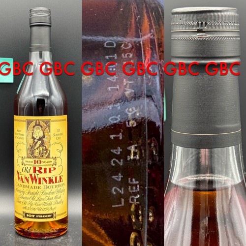 Old Rip Van Winkle Pappy 10 Year Old Kentucky Straight Bourbon Whiskey 750ml 2024