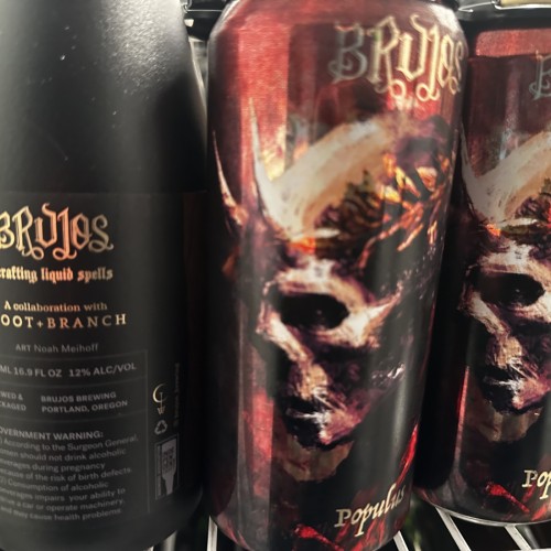 2 cans of Populus and 1 Bottle of the Brujos x Root + Branch stout collab