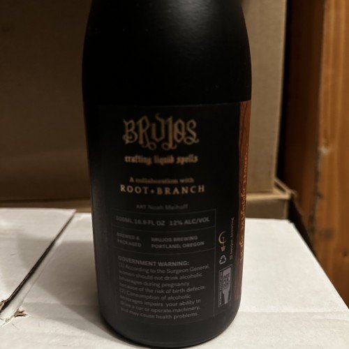 1 Bottle of the Brujos x Root + Branch stout collab