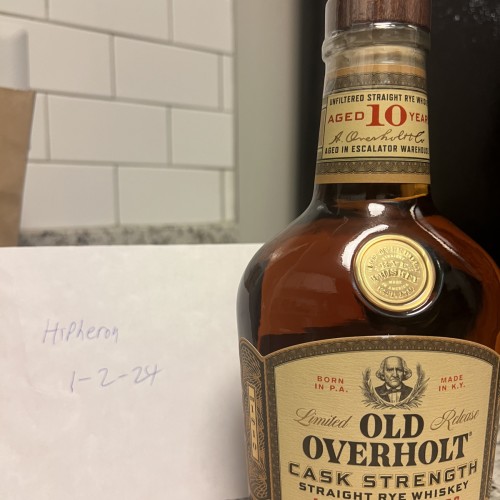 Old Overholt 10 year cask strength