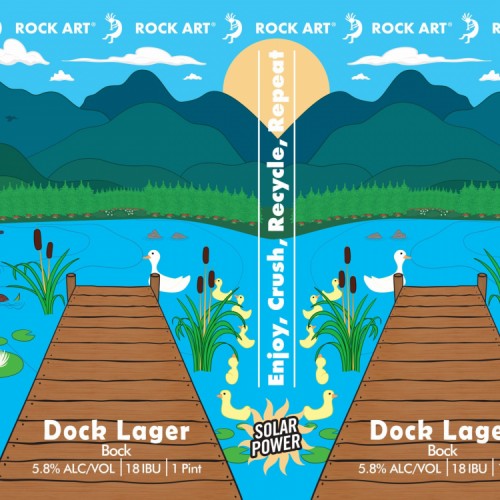 Rock Art Brewery: 12 cans of Dock Lager. 5.8% ABV. Great Beer from a Great Brewery