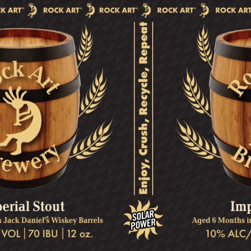 Rock Art Brewery: 12 cans of Imperial Stout. 10% ABV. Great Beer from a Great Brewery