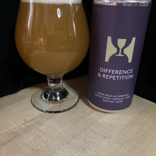 Hill Farmstead: 12 cans of Difference and Repitition. Brewed fresh and cold on 2/25/25.