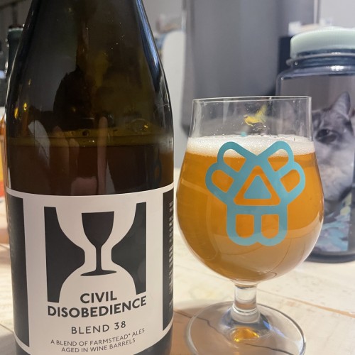 Hill Farnstead: Civil Disobedience 38. Blended Barrel Aged Farmstead Ale