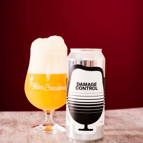 Foam Brewers: 8 cans of Damage Control. Brewed fresh and cold on 3/1/25.