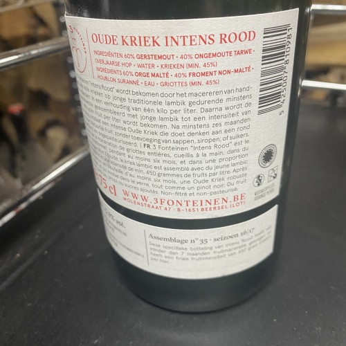 3 Fonteinen Intens Rood Intense Red 2017