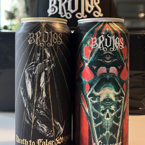 BRUJOS MIXED 2 CANS ALIENESQUE AND DEATH TO FALSE WIZARDS