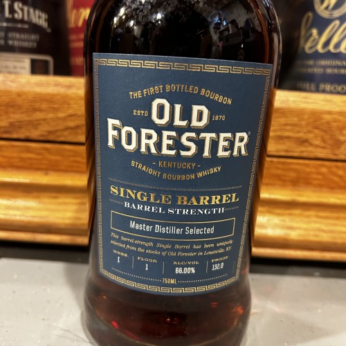 Old Forester Single Barrel Barrel Strength Store Pick