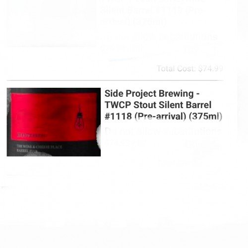 Side Project TWCP Stout Silent Barrel #1118