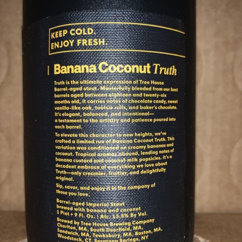 Tree House Banana Coconut Truth 750ml 2025