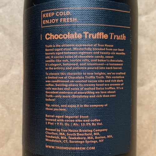 Tree House Chocolate Truffle Truth 750ml 2025