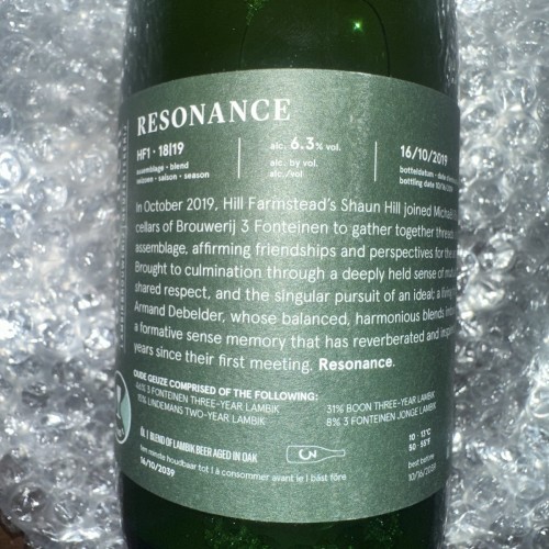 Resonance - 3 Fonteinen & Hill Farmstead Blend 1