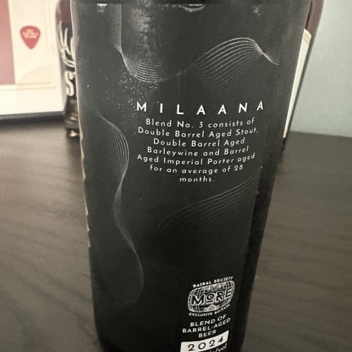 More Brewing Barrel Aged Milaana