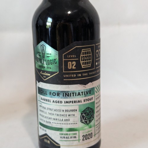 Bottle Logic 2020 Roll For initiative Barrel Aged Stout 1 Bottle