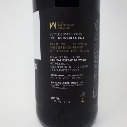 Hill Farmstead Brewery Madness & Civilization 17 500ml Bottle Bourbon Barrel-Aged Stout