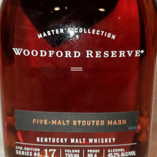 Woodford Reserve five malt stouted mash masters collection no. 17