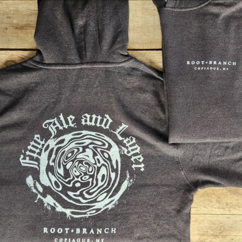 Root + Branch -- Dark Gray Hooded Sweatshirt XXL