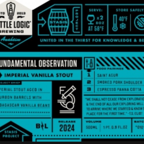 Bottle Logic - Fundamental Observation 2024 (1 bottle)