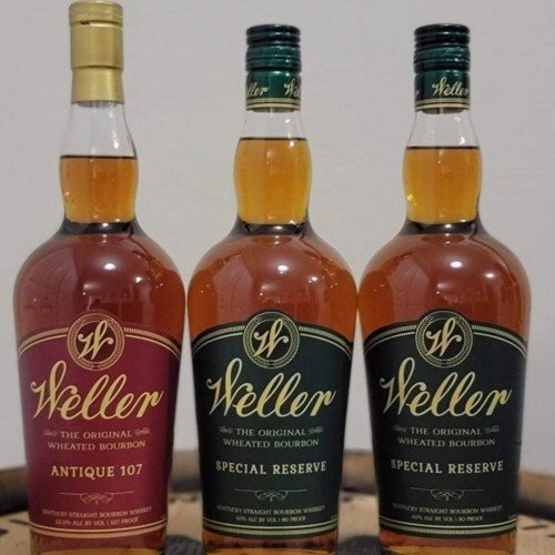 1x WELLER ANTIQUE 107 & 2x WELLER SPECIAL RESERVE