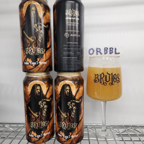 Brujos Baba Yaga's Forest DIPA, Mortallis Collab. 1/4 Release