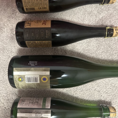 Lot of 6 vintage Geuze and Wild Ales 3F, De Garde, Ale Apothecary