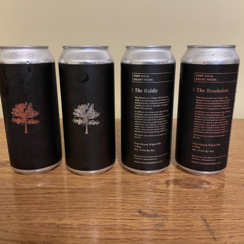 Tree House Brewing 2 * THE RIDDLE & 2 * THE RESOLUTION - 4 CANS TOTAL