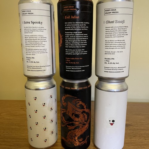 Tree House Brewing 6 PACK: 2 * EVIL JULIUS, 2 GHOST EMOJI & 2 * EXTRA SPOOKY - 6 CANS TOTAL